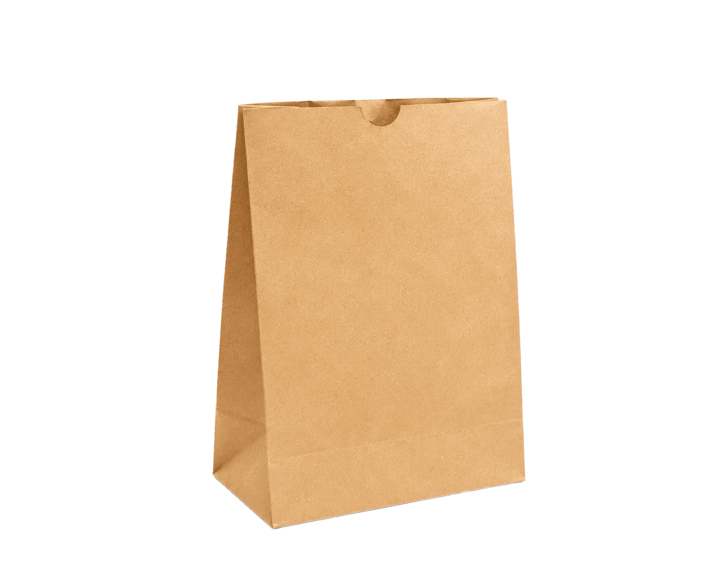Square-bottom kraft paper sack without handles